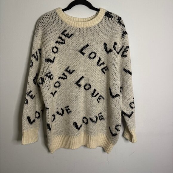 POL Wool Sweater "Love" Size Medium - Picture 1 of 7